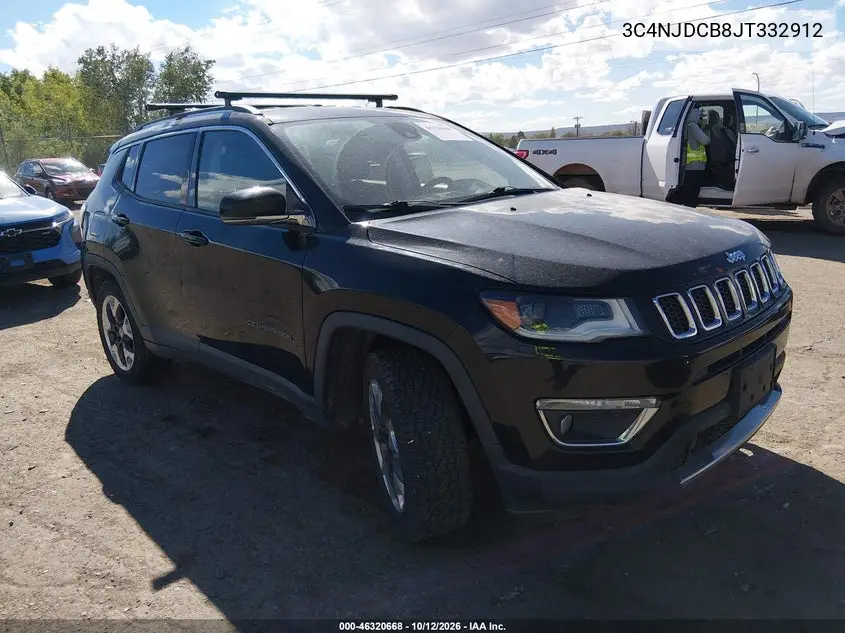 JEEP COMPASS 2018, VIN 3C4NJDCB8JT332912
