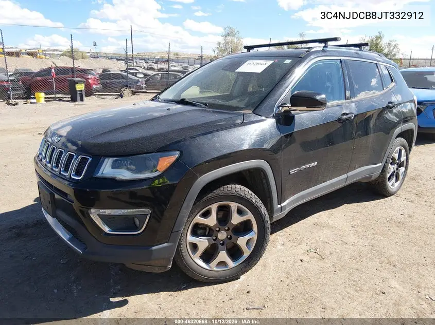 2018 JEEP COMPASS VIN 3C4NJDCB8JT332912 — фото 2