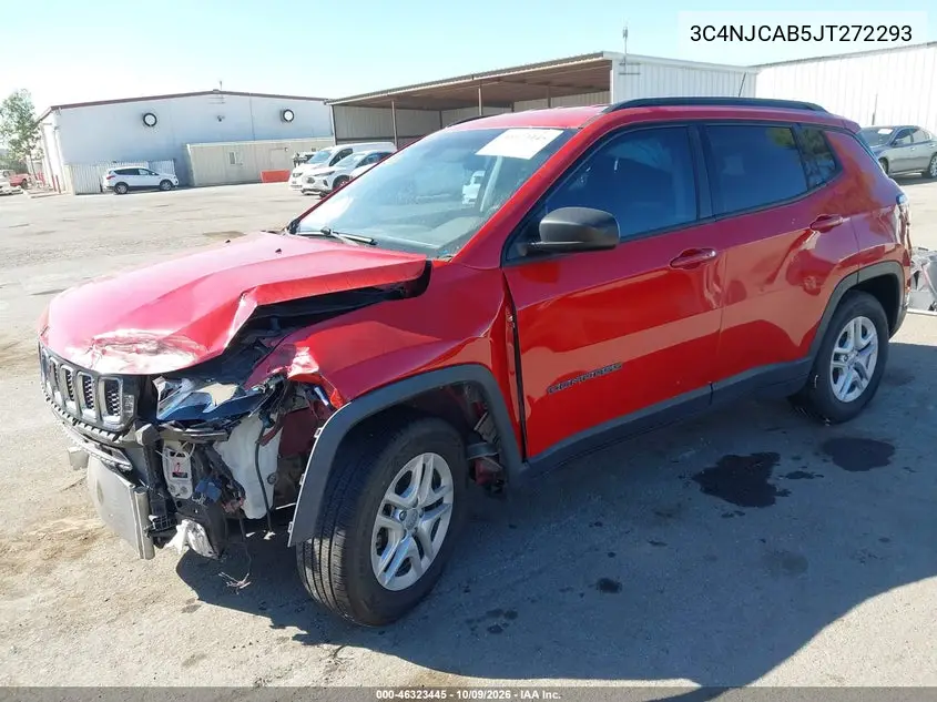 2018 JEEP COMPASS VIN 3C4NJCAB5JT272293 — фото 2