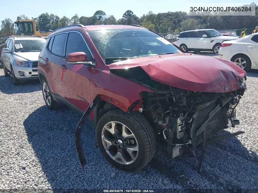 JEEP COMPASS 2018, VIN 3C4NJCCB0JT406284