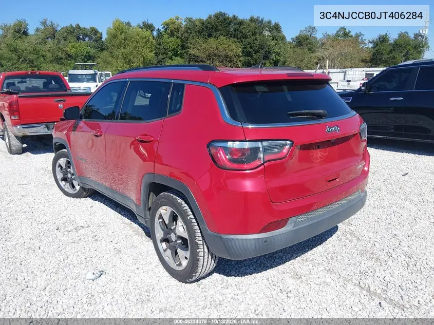 2018 JEEP COMPASS VIN 3C4NJCCB0JT406284 — фото 3
