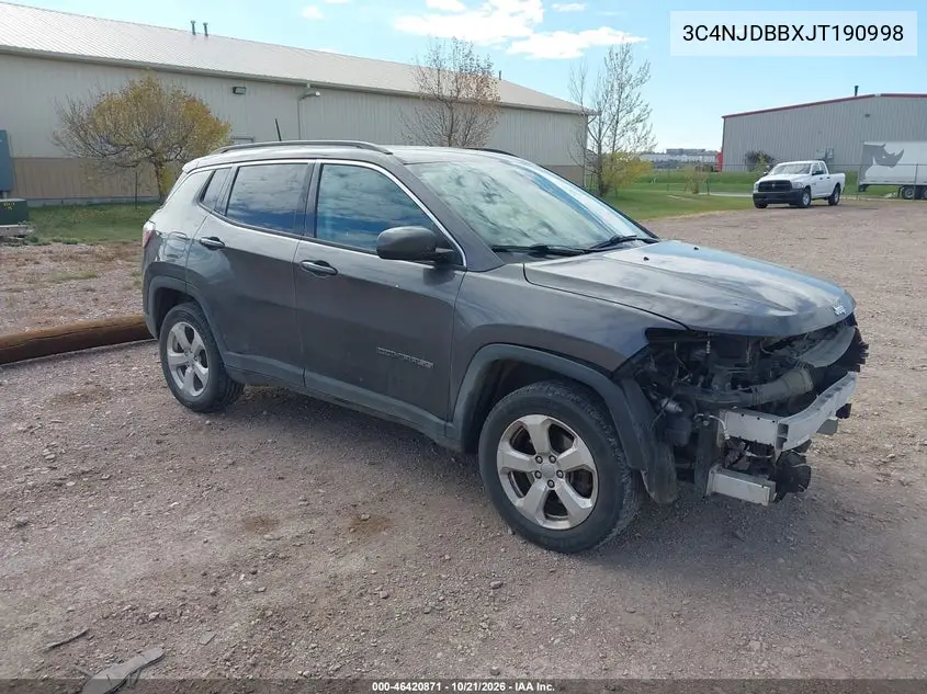 JEEP COMPASS 2018, VIN 3C4NJDBBXJT190998