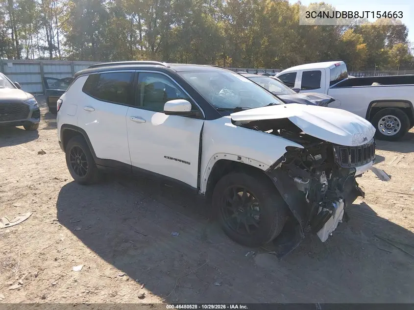 JEEP COMPASS 2018, VIN 3C4NJDBB8JT154663