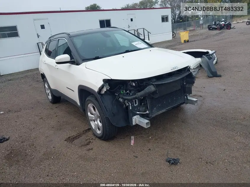 JEEP COMPASS 2018, VIN 3C4NJDBB8JT483332