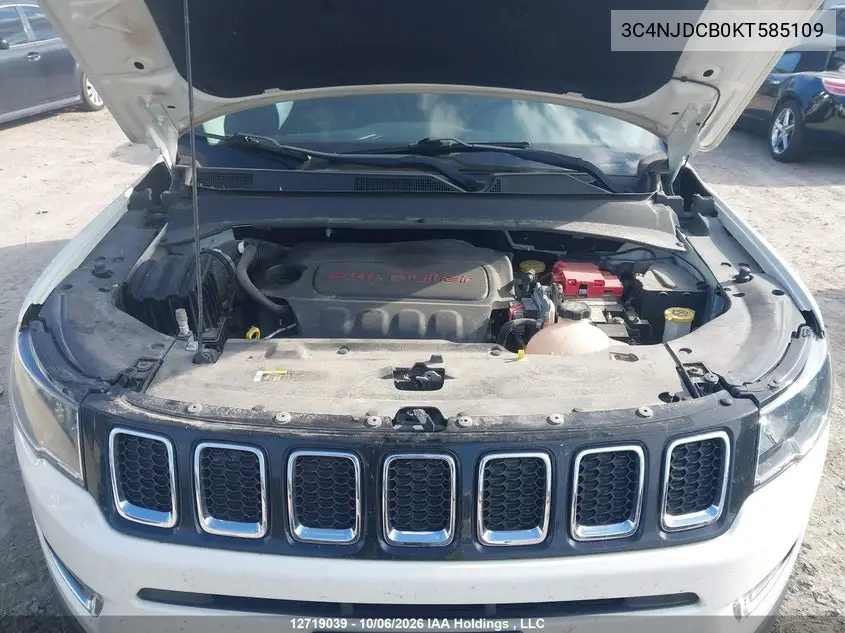 2019 JEEP COMPASS VIN 3C4NJDCB0KT585109 — фото 10