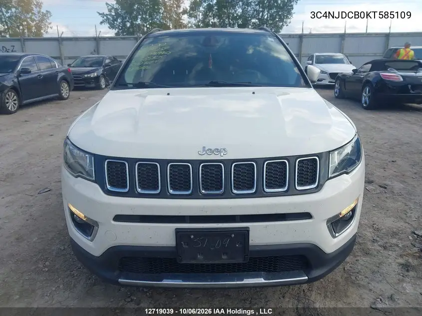2019 JEEP COMPASS VIN 3C4NJDCB0KT585109 — фото 12