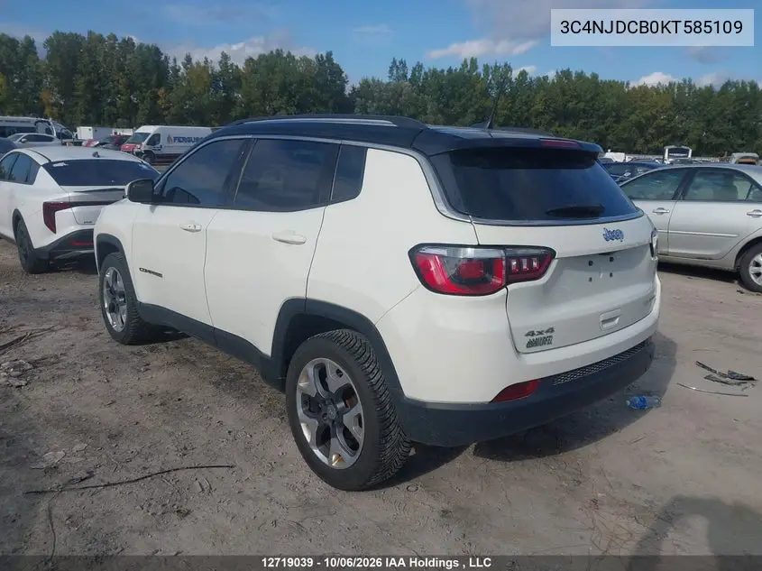 2019 JEEP COMPASS VIN 3C4NJDCB0KT585109 — фото 3