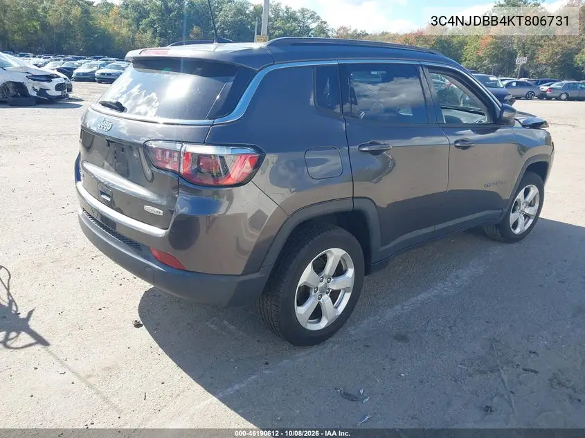 2019 JEEP COMPASS VIN 3C4NJDBB4KT806731 — фото 4