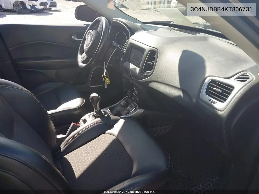 2019 JEEP COMPASS VIN 3C4NJDBB4KT806731 — фото 5