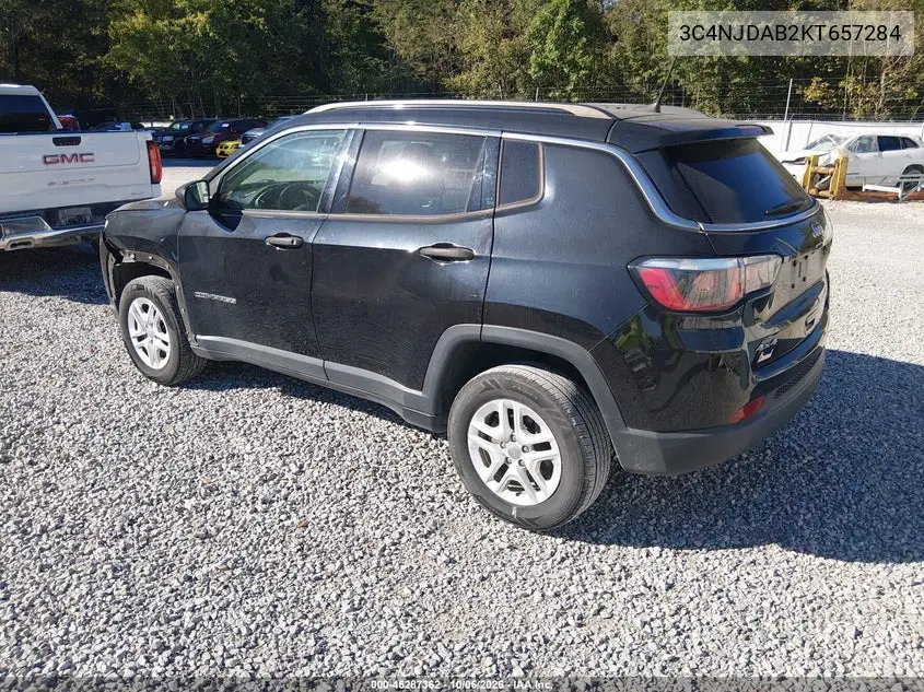 2019 JEEP COMPASS VIN 3C4NJDAB2KT657284 — фото 3