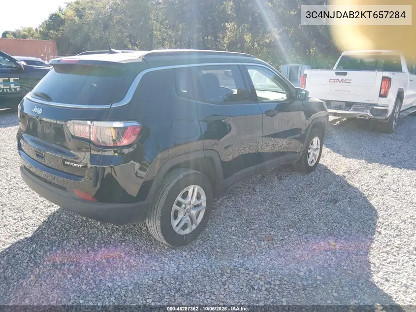 2019 JEEP COMPASS VIN 3C4NJDAB2KT657284 — фото 4