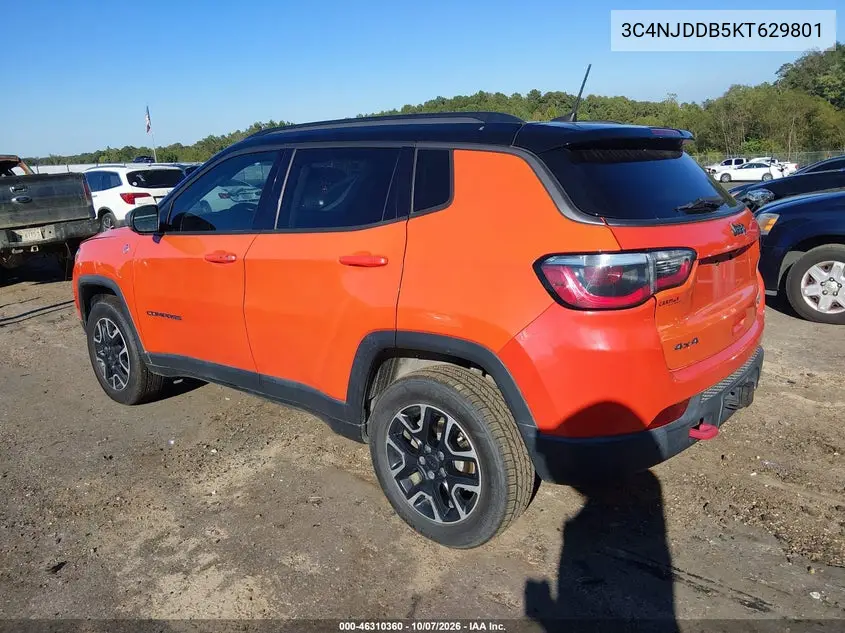 2019 JEEP COMPASS VIN 3C4NJDDB5KT629801 — фото 3