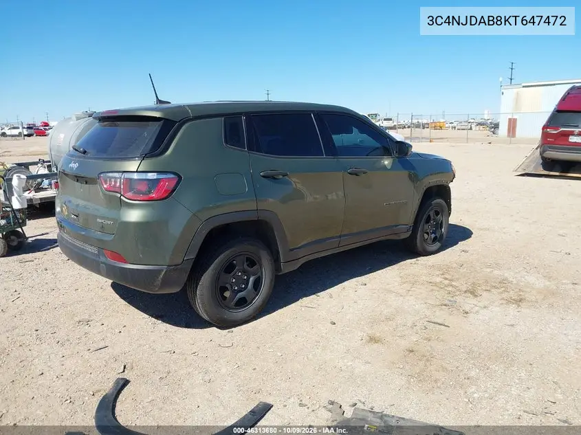 2019 JEEP COMPASS VIN 3C4NJDAB8KT647472 — фото 4