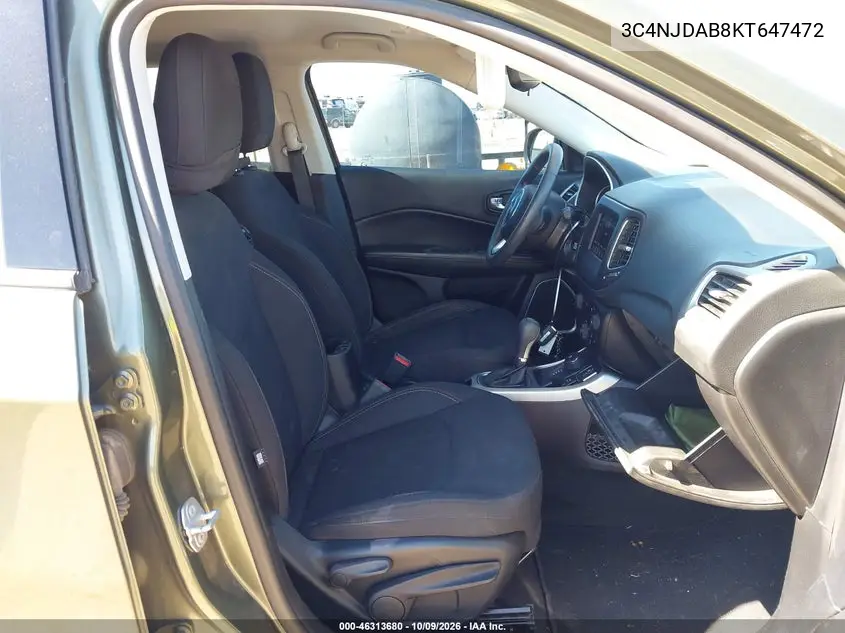 2019 JEEP COMPASS VIN 3C4NJDAB8KT647472 — фото 5