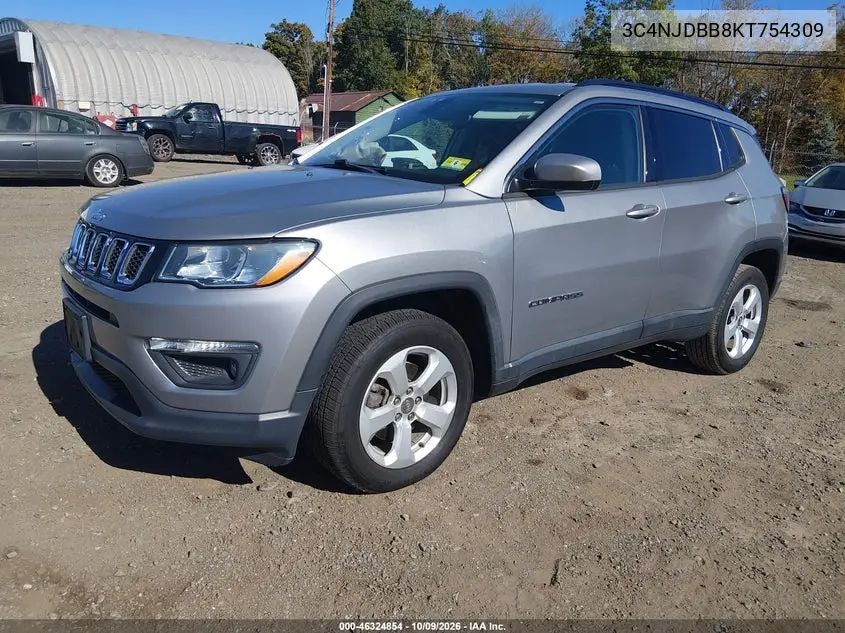 2019 JEEP COMPASS VIN 3C4NJDBB8KT754309 — фото 2
