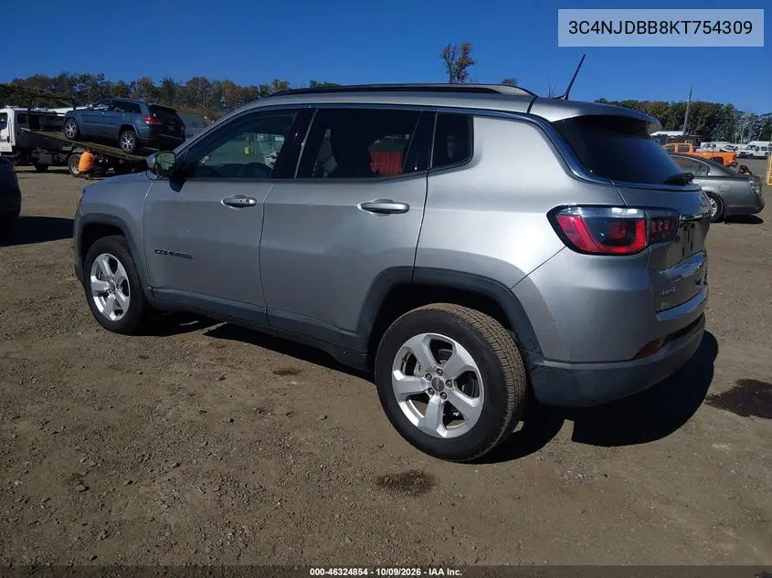 2019 JEEP COMPASS VIN 3C4NJDBB8KT754309 — фото 3