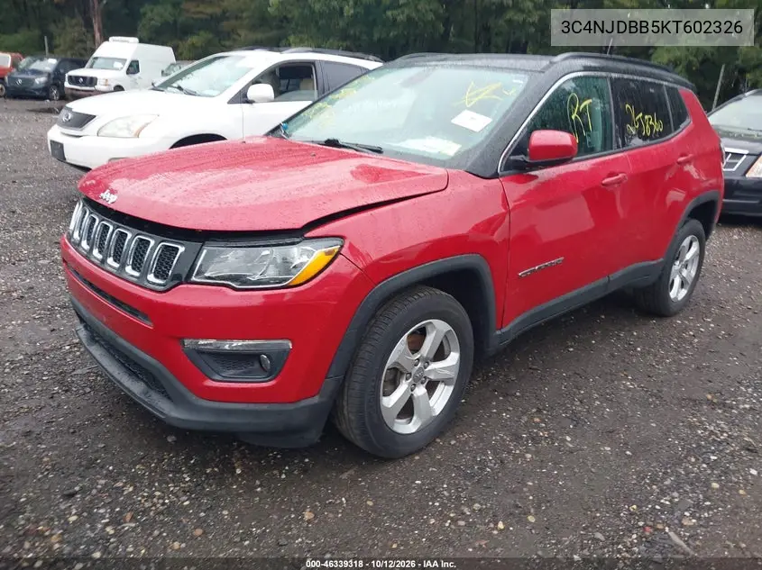 2019 JEEP COMPASS VIN 3C4NJDBB5KT602326 — фото 2