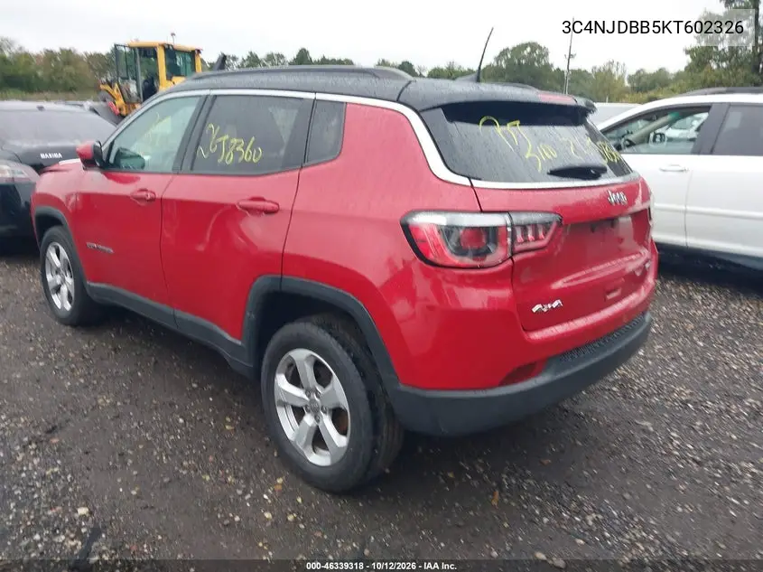 2019 JEEP COMPASS VIN 3C4NJDBB5KT602326 — фото 3