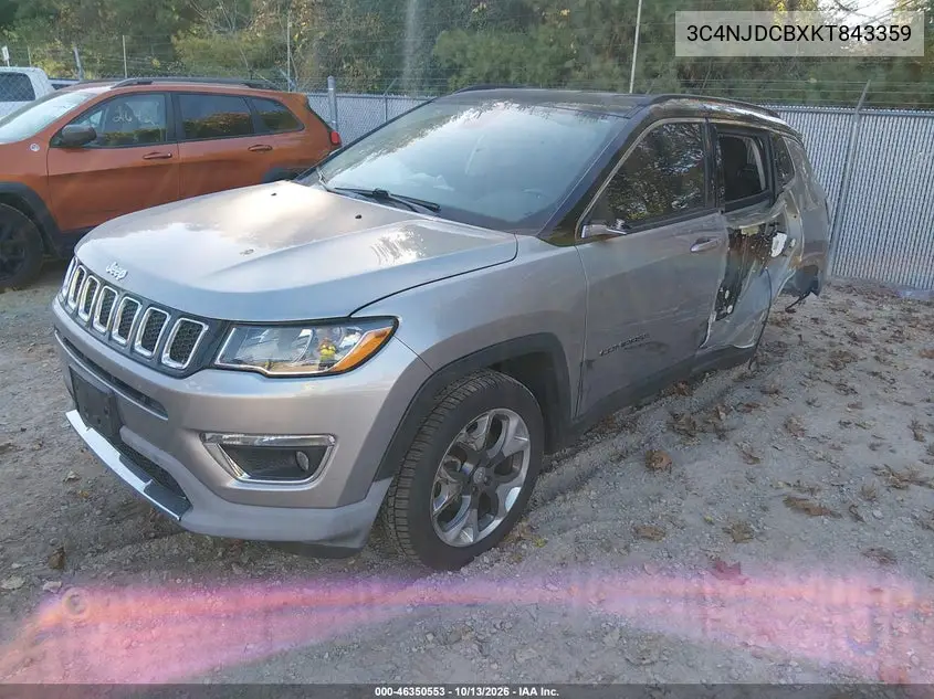 2019 JEEP COMPASS VIN 3C4NJDCBXKT843359 — фото 2