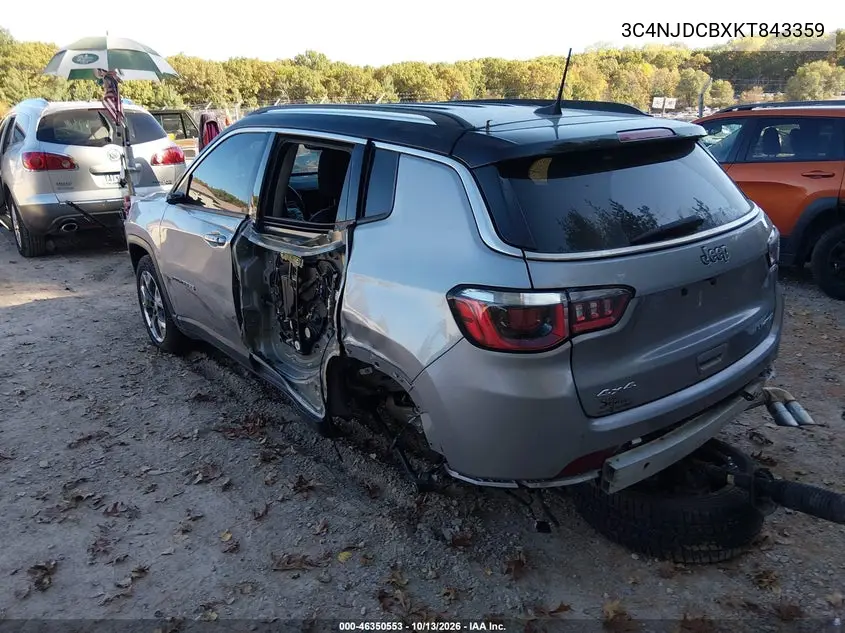 2019 JEEP COMPASS VIN 3C4NJDCBXKT843359 — фото 3