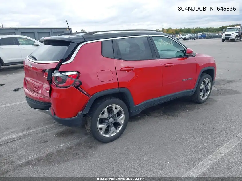 2019 JEEP COMPASS VIN 3C4NJDCB1KT645835 — фото 4
