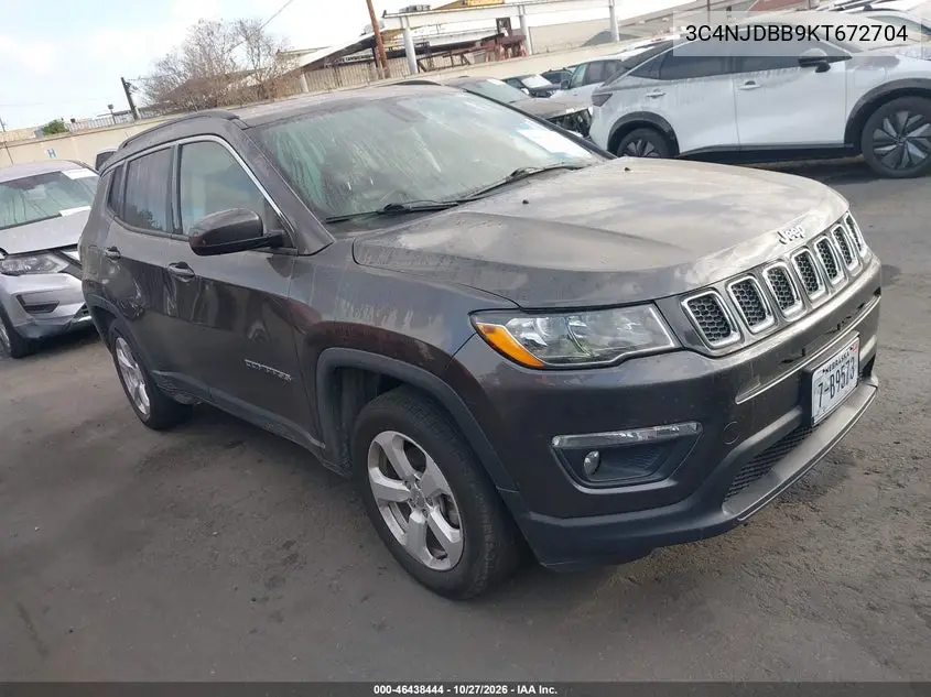 JEEP COMPASS 2019, VIN 3C4NJDBB9KT672704