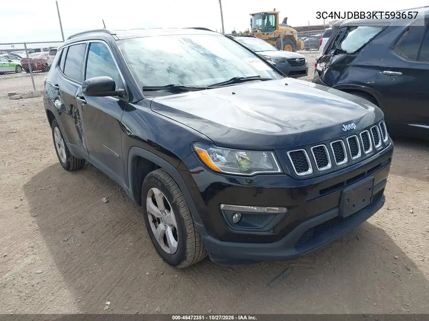 JEEP COMPASS 2019, VIN 3C4NJDBB3KT593657