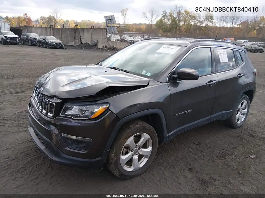 2019 JEEP COMPASS VIN 3C4NJDBB0KT840410 — фото 2