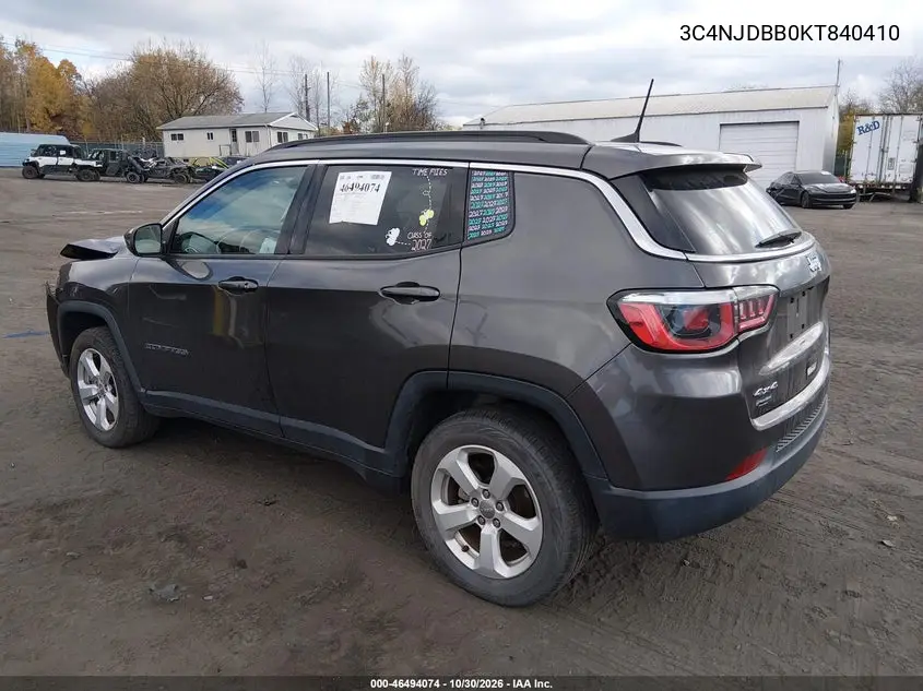 2019 JEEP COMPASS VIN 3C4NJDBB0KT840410 — фото 3