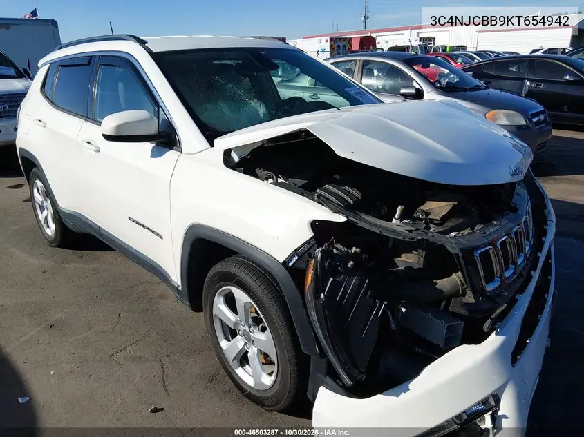 JEEP COMPASS 2019, VIN 3C4NJCBB9KT654942