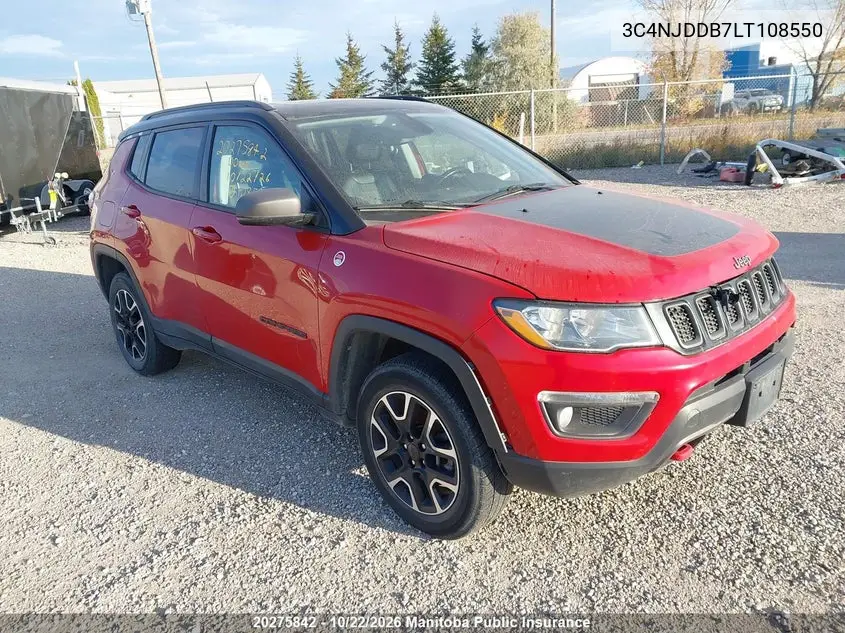 JEEP COMPASS 2020, VIN 3C4NJDDB7LT108550