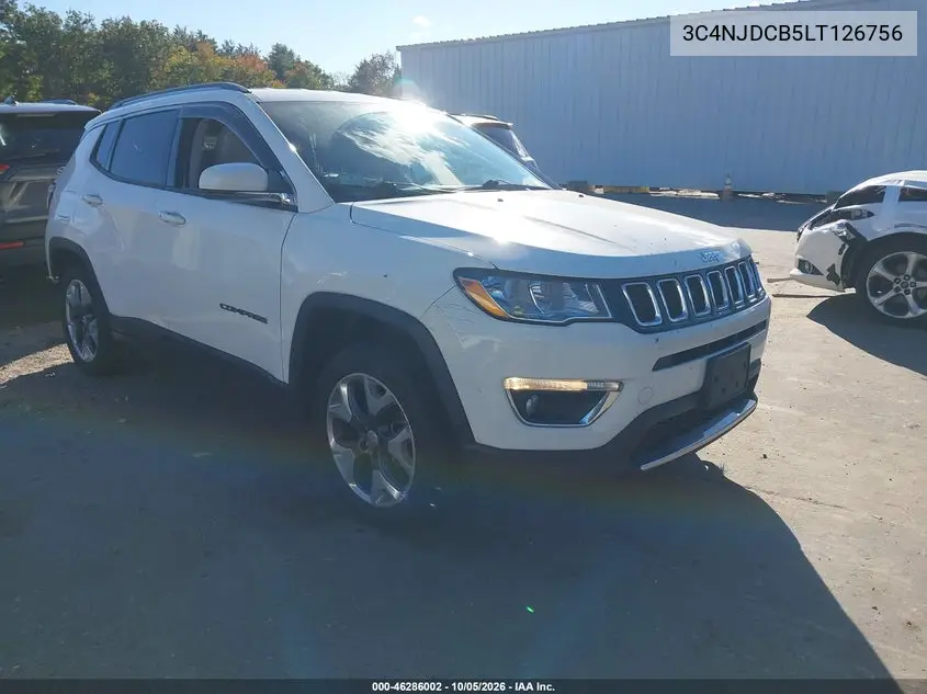 JEEP COMPASS 2020, VIN 3C4NJDCB5LT126756