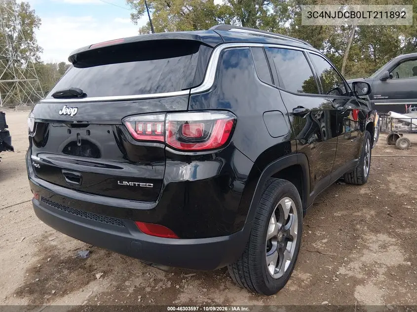2020 JEEP COMPASS VIN 3C4NJDCB0LT211892 — фото 4
