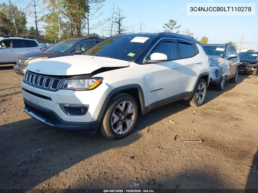 2020 JEEP COMPASS VIN 3C4NJCCB0LT110278 — фото 2
