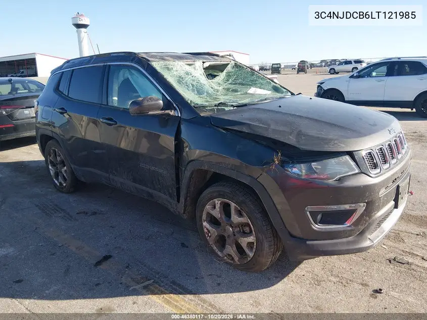 JEEP COMPASS 2020, VIN 3C4NJDCB6LT121985