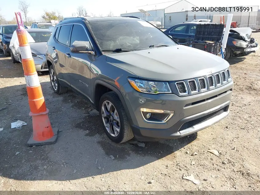 JEEP COMPASS 2020, VIN 3C4NJDCB8LT195991