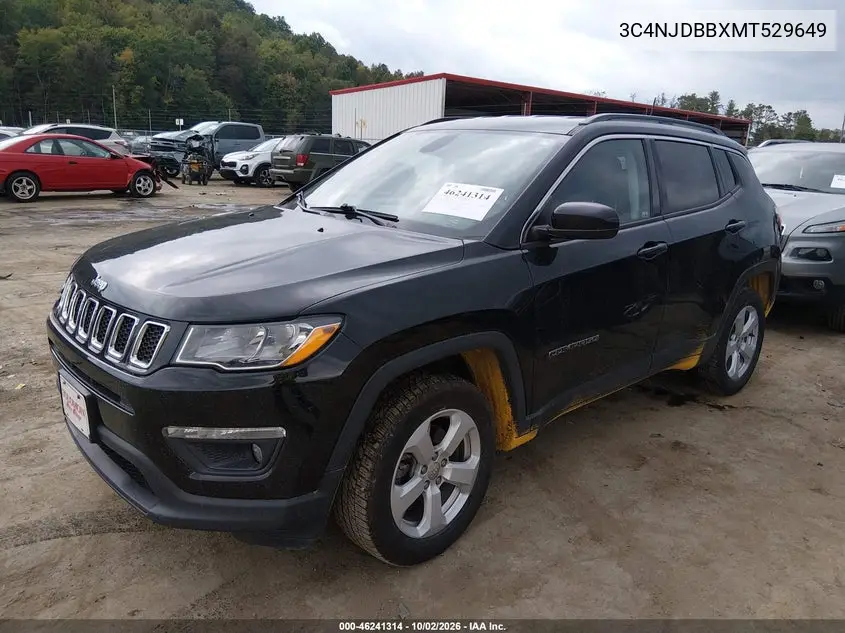 2021 JEEP COMPASS VIN 3C4NJDBBXMT529649 — фото 2