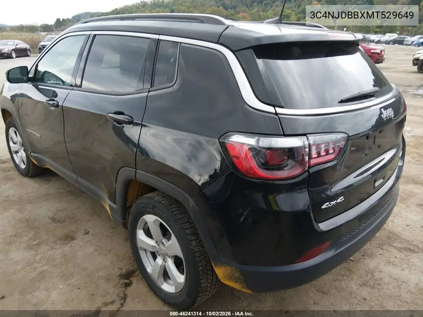 2021 JEEP COMPASS VIN 3C4NJDBBXMT529649 — фото 3