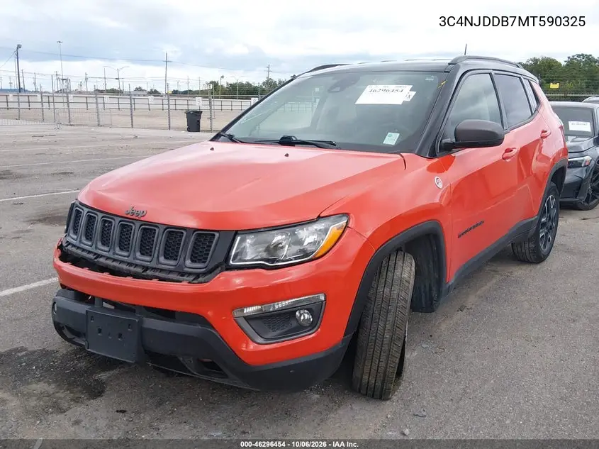 2021 JEEP COMPASS VIN 3C4NJDDB7MT590325 — фото 2