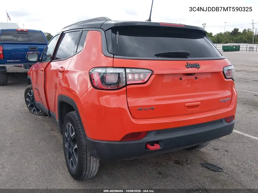 2021 JEEP COMPASS VIN 3C4NJDDB7MT590325 — фото 3