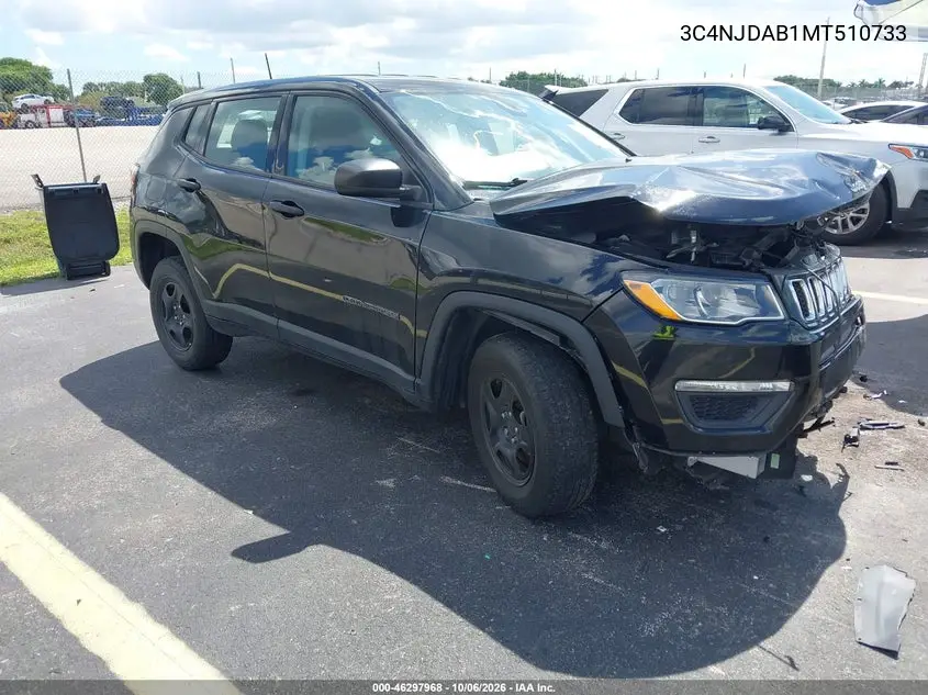 JEEP COMPASS 2021, VIN 3C4NJDAB1MT510733