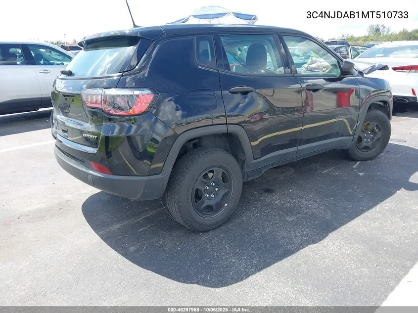 2021 JEEP COMPASS VIN 3C4NJDAB1MT510733 — фото 4
