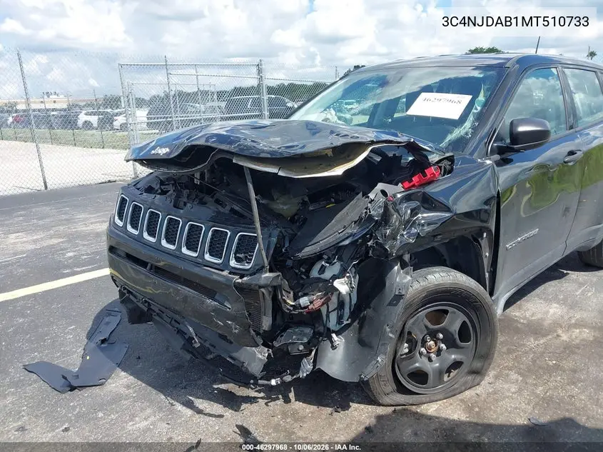 2021 JEEP COMPASS VIN 3C4NJDAB1MT510733 — фото 6