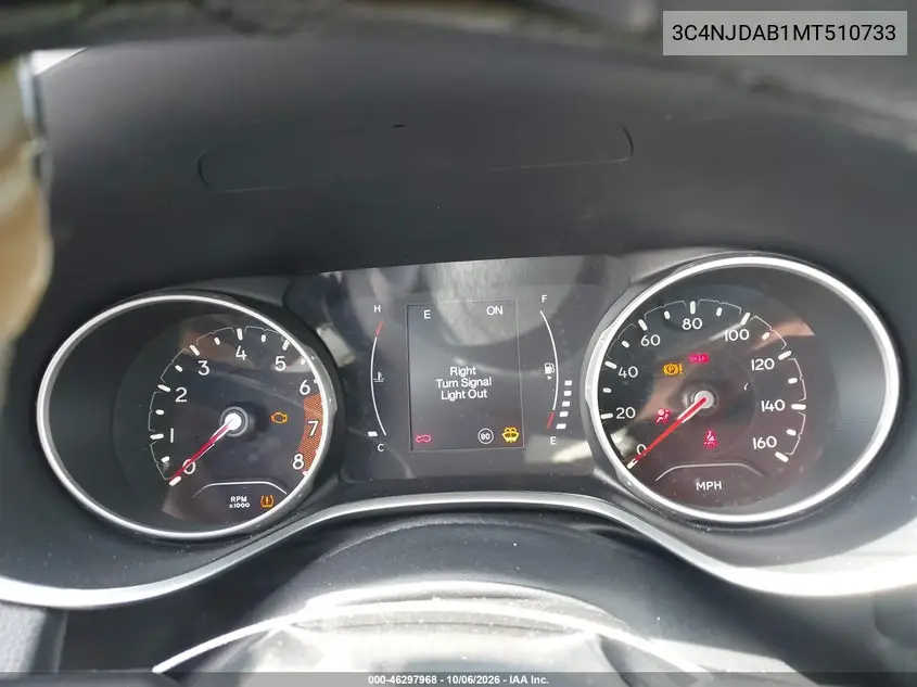 2021 JEEP COMPASS VIN 3C4NJDAB1MT510733 — фото 7