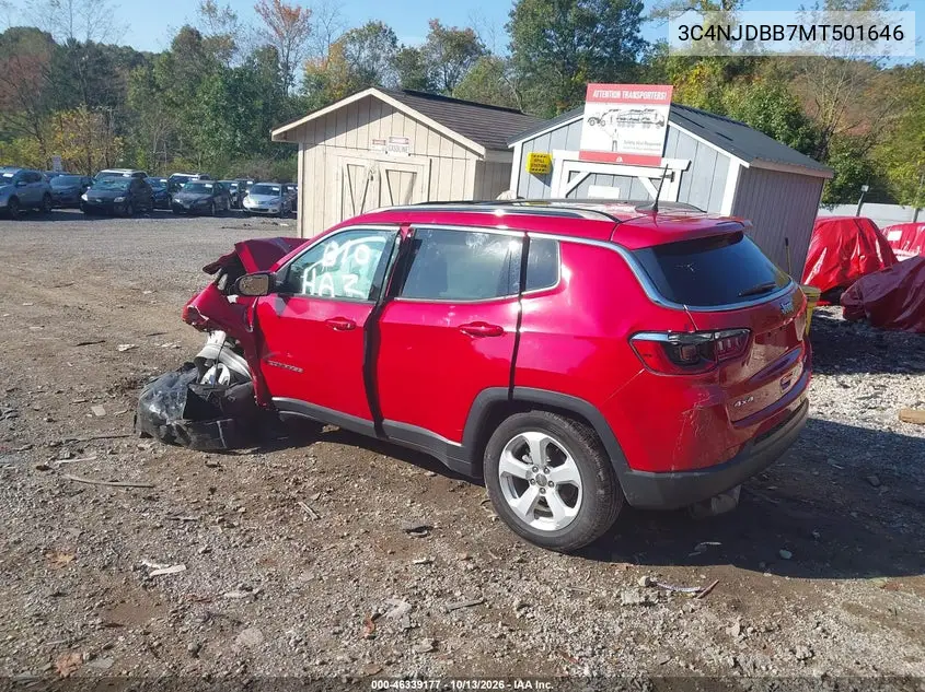 2021 JEEP COMPASS VIN 3C4NJDBB7MT501646 — фото 3