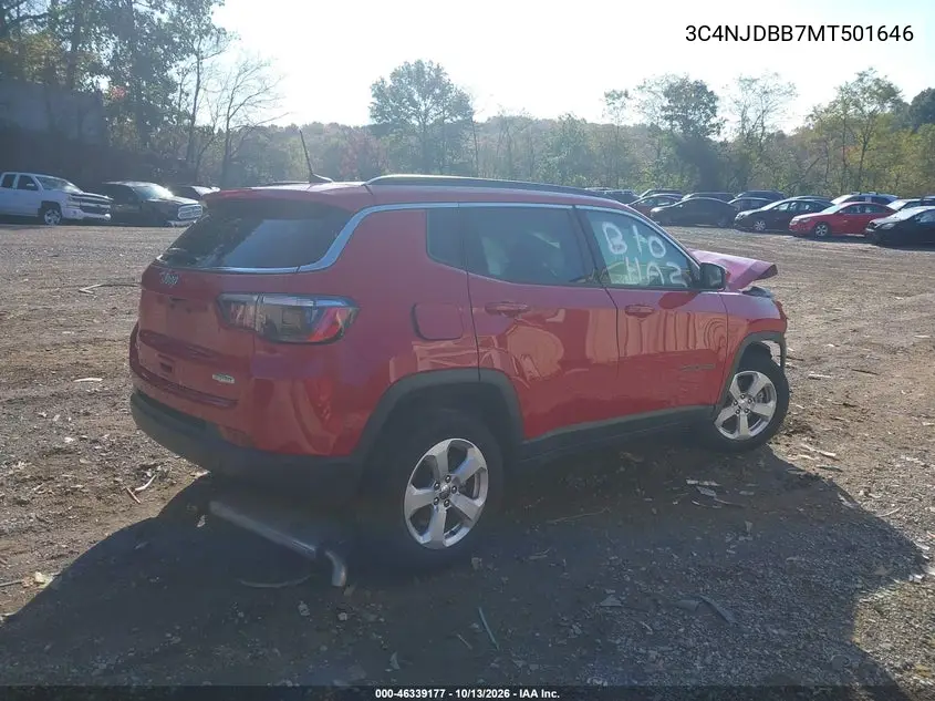 2021 JEEP COMPASS VIN 3C4NJDBB7MT501646 — фото 4