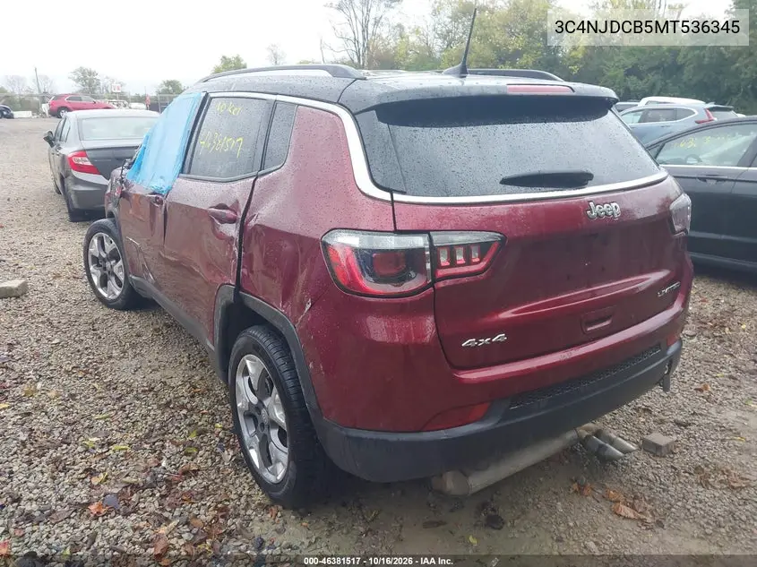 2021 JEEP COMPASS VIN 3C4NJDCB5MT536345 — фото 3