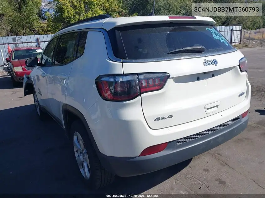 2021 JEEP COMPASS VIN 3C4NJDBB7MT560793 — фото 3