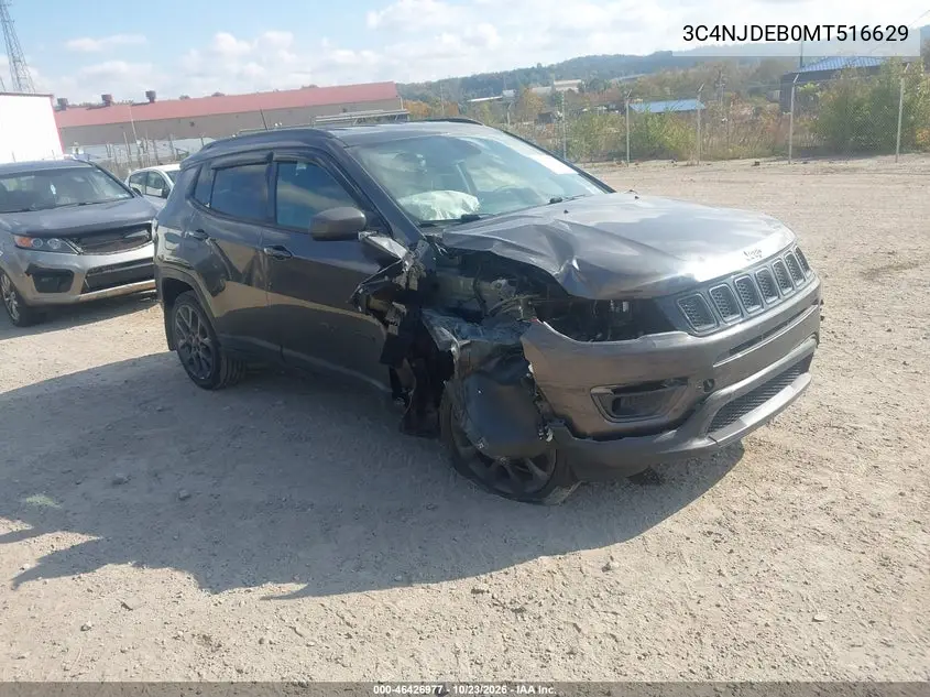 JEEP COMPASS 2021, VIN 3C4NJDEB0MT516629