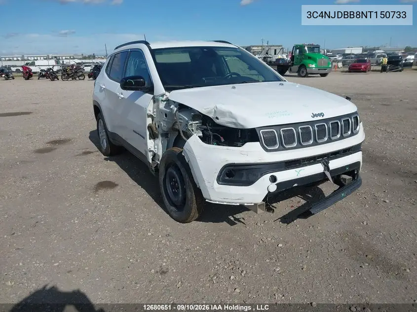 JEEP COMPASS 2022, VIN 3C4NJDBB8NT150733